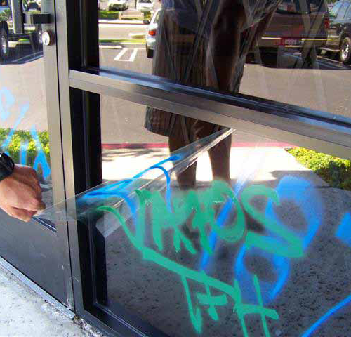Anti-graffiti window film | Tag Ban